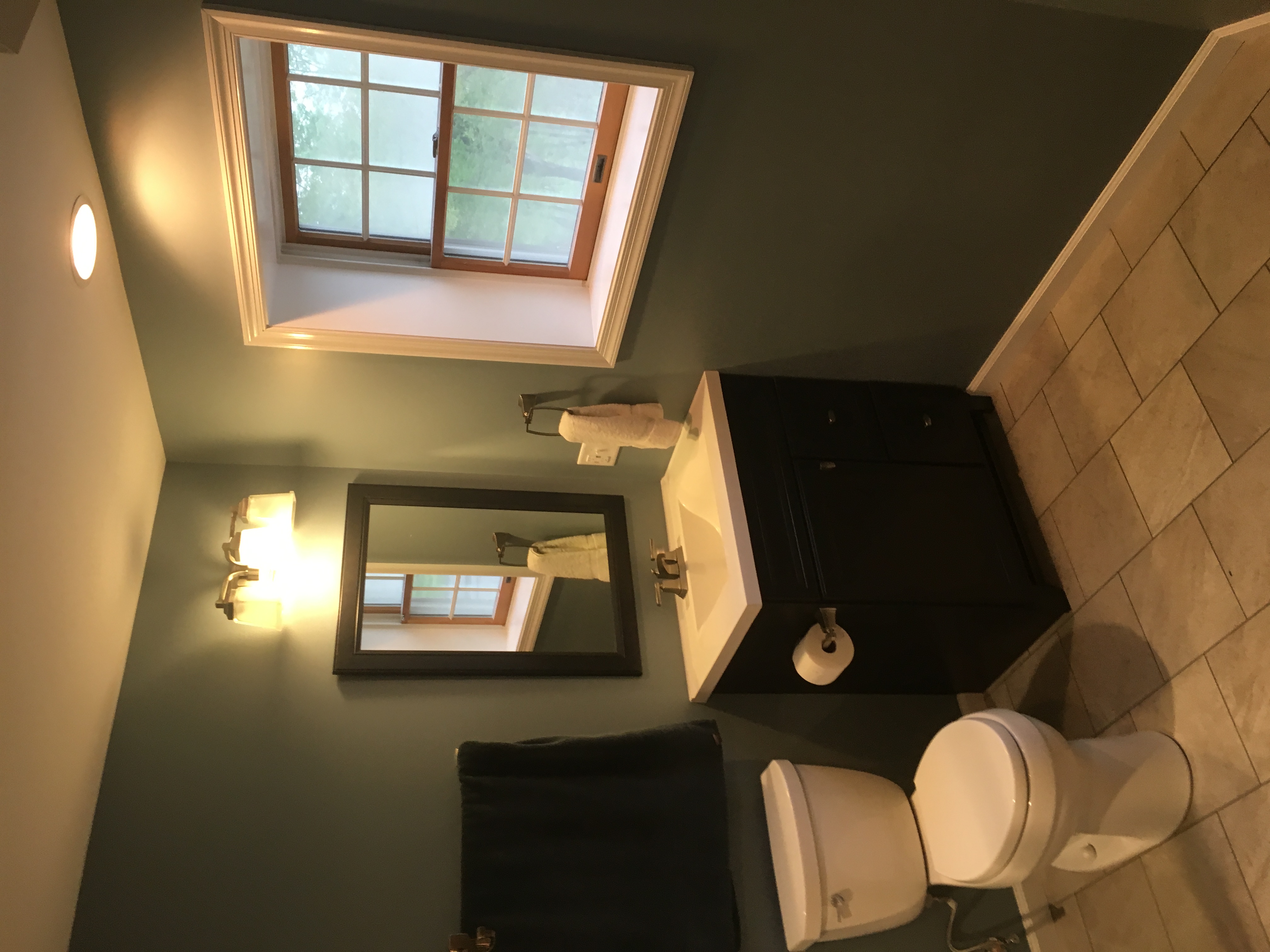 Basement remodel with bathroom